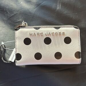 Marc Jacobs Black and White Polka Dot Clutch